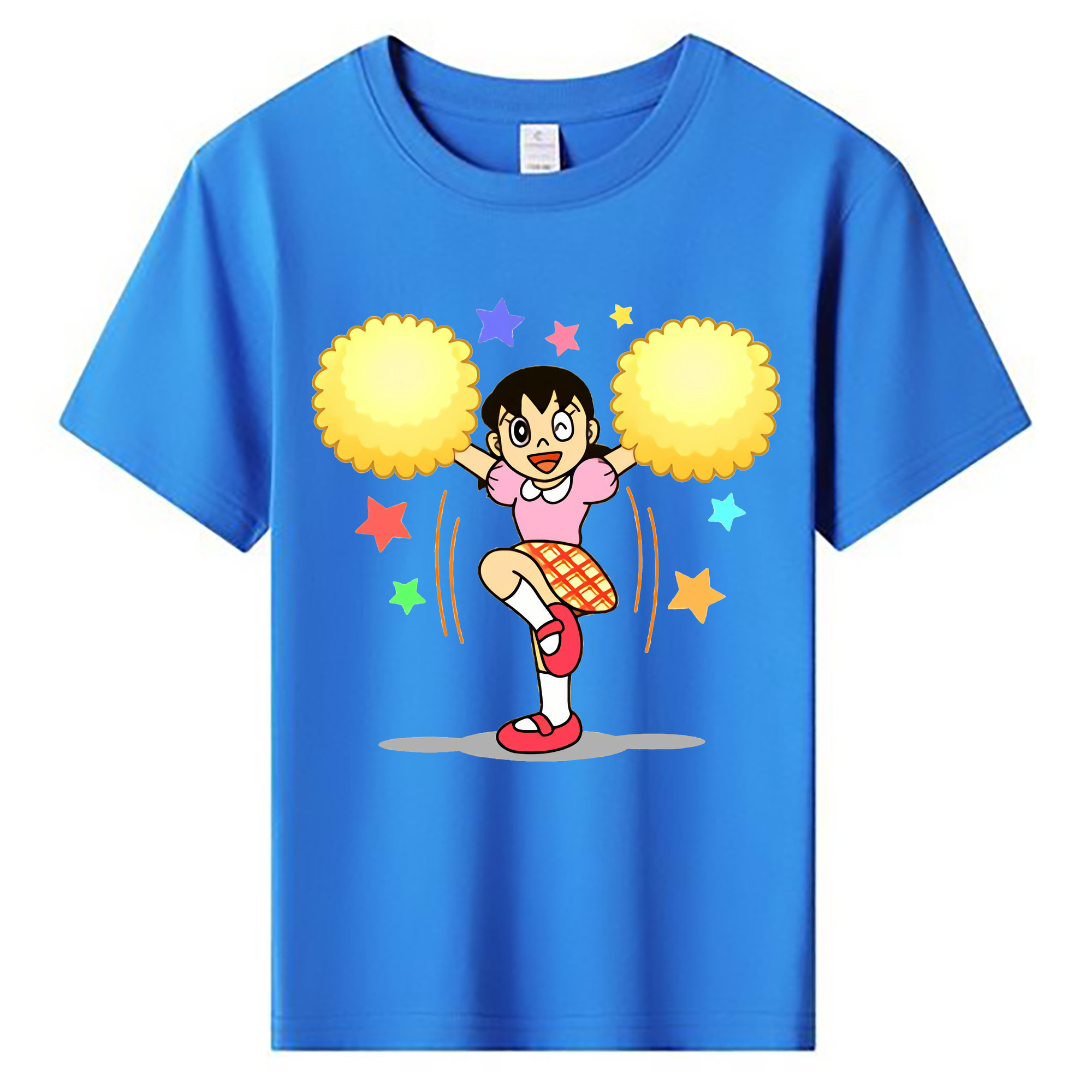 （画像用） ドラえもん みなもと しずか Doraemon Shizuka Minamoto 綿100％キッズTシャツ（フロントプリント）